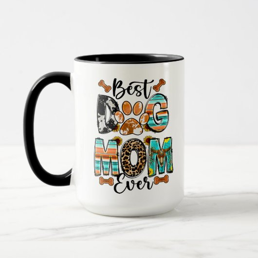 Best Dog Mom Ever Mug | Cute Mother’s Day (Gauche)