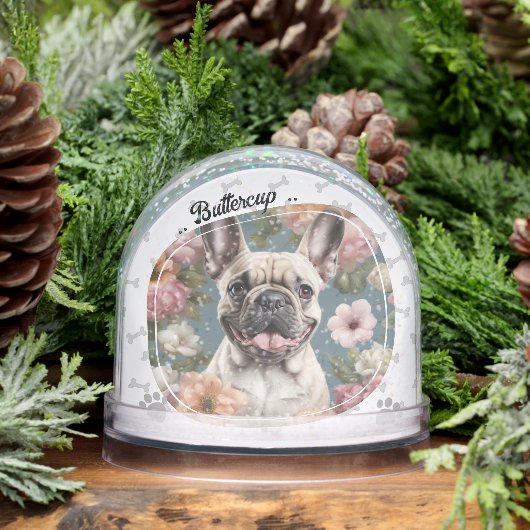 Best Dog Mom Ever Two Photo Sneeuwbol (Winter)