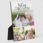 Best Dog Mom Photo Collage Plaque (Côté)