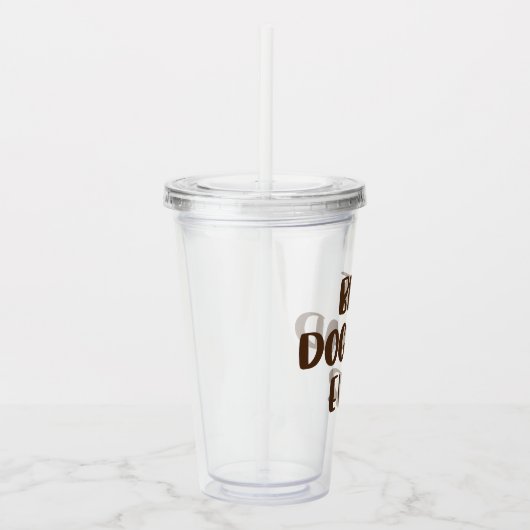 Best Dog Pap Ever Acryl Drinkbeker (Rechts)