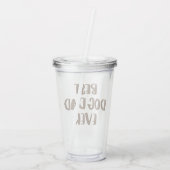 Best Dog Pap Ever Acryl Drinkbeker (Achterkant)