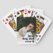 Best Dog Pap Ever | Foto Vaderdag Pokerkaarten (Achterkant)