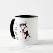 Best Dog Pap Ever - Husky Puppy Mok (Voorkant links)