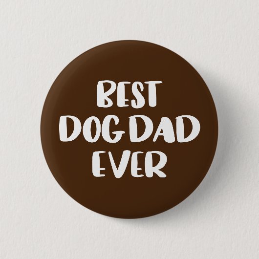 Best Dog Pap Ever Ronde Button 5,7 Cm (Voorkant)