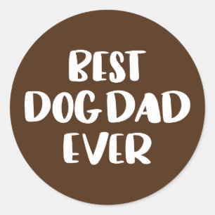 Best Dog Pap Ever Ronde Sticker