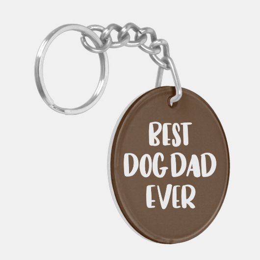 Best Dog Pap Ever Sleutelhanger (Voorkant Links)