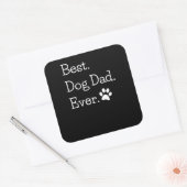 Best Dog Pap Ever Vierkante Sticker (Envelop)