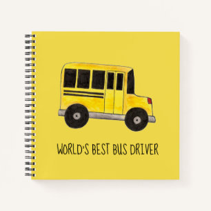 Best Driver Yellow School Bus Gift wereldwijd Notitieboek