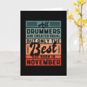 Best drummers november kaart (Gele Bloem)