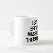 Best Effin' Massage Therapist Koffiemok (Voorkant links)