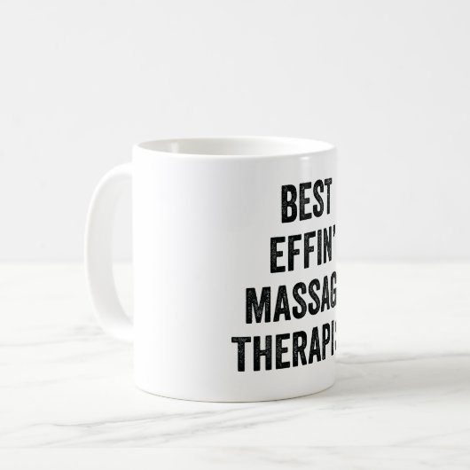 Best Effin' Massage Therapist Koffiemok (Voorkant links)