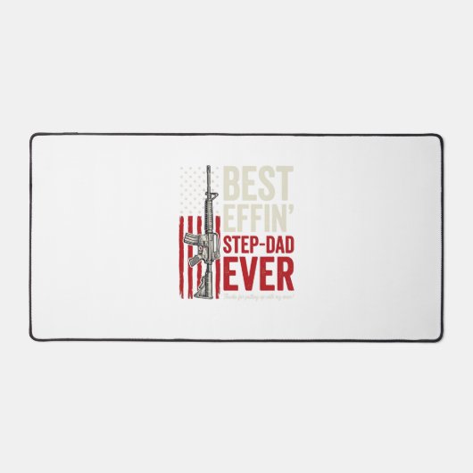 Best Effin Step-Dad Ever Patriotic Vintage Vector_ Bureaumat (Voorkant)