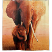 Best Elephant mam Ever Elephant Baby Lover Gift Douchegordijn (Voorkant)