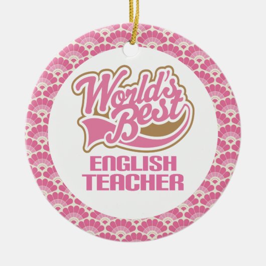 Best English Teacher Gift Ornament (Voorkant)