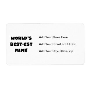 Best-est-Beste Mimi van de wereld de de Zwarte Etiket