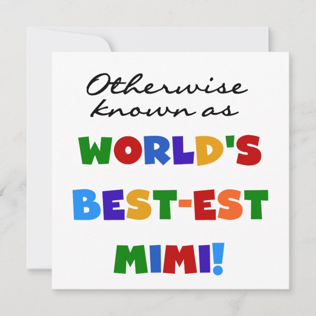 Best-est-Beste Mimi van de wereld de Heldere (Voorkant)