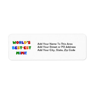 Best-est-Beste Mimi van de wereld de Heldere Etiket