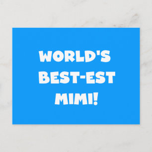 Best-est-Beste Mimi van de wereld de Witte Giften Briefkaart