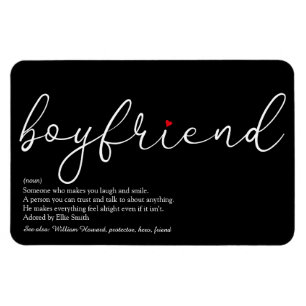 Best Ever Boyvriend Definition Script Love Heart Magneet