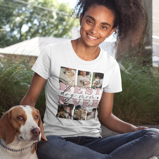 Best Ever Dog | 6 Foto-collage T-shirt