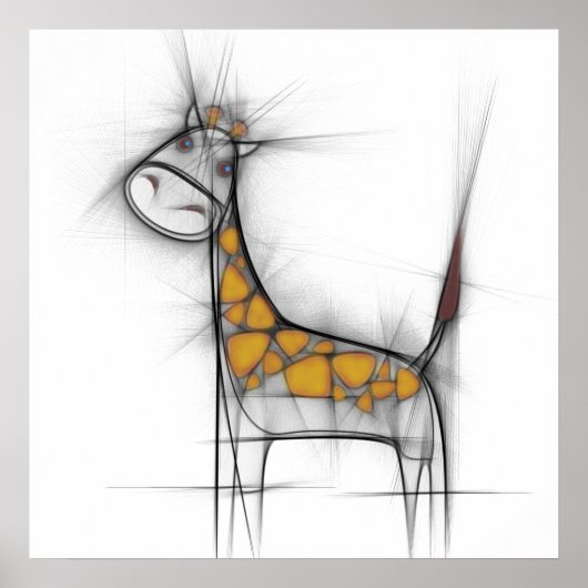 Best ever giraffe poster (Voorkant)