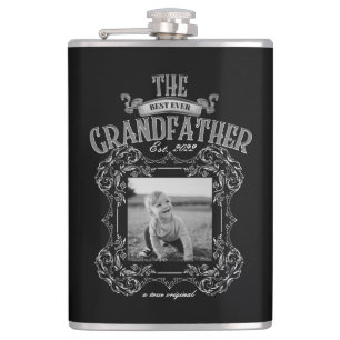 Best Ever Grandfather photokeepslag Heupfles