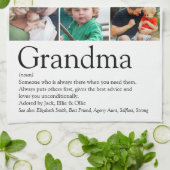 Best Ever Grandma Definition 9 Photo Collage Theedoek (Gevouwen)