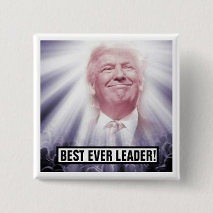 Best Ever Leader Vierkante Button 5,1 Cm