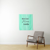 Best ever mom green stripped pattern pastel neon  wandkleed (In situ)