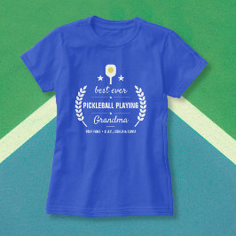 Best Ever Pickleball die Grandma op maat speelt T-shirt