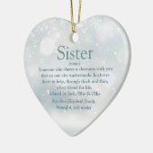 Best Ever Sister Definition Merry Kerstry Keramisch Ornament (Links)
