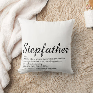 Best Ever Stepfather, Stepdad Definition Script Kussen