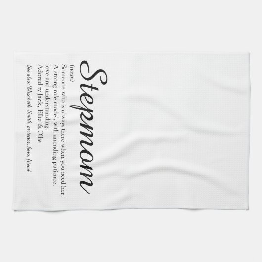 Best Ever Stepmam, Stepmoeder Definition Script Theedoek (Horizontaal)