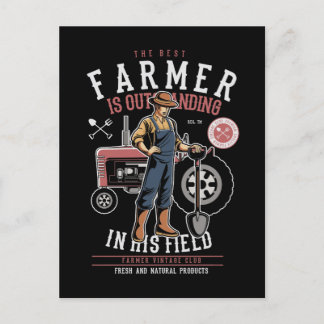 Best Farmer Mancave Briefkaart