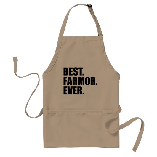Best Farmor Ever Apron Standaard Schort (Voorkant)