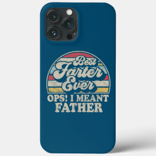 Best Farter Ever Oops I Meent Father Retro Style iPhone 13 Pro Max Hoesje