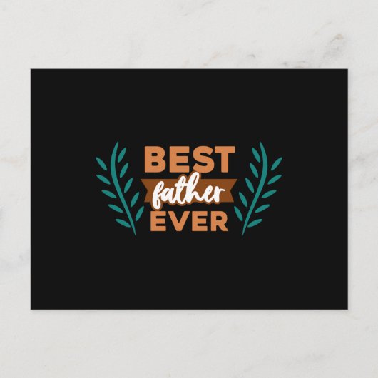 Best Father Ever Briefkaart (Voorkant)