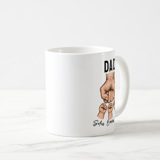 Best Father Ever Mug – Personalized Father’s Day (Devant droit)