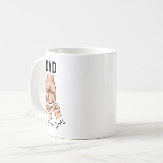 Best Father Ever Mug – Personalized Father’s Day (Devant gauche)
