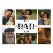Best Father Ever – Personalized Photo Collage  (Devant)
