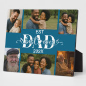 Best Father Ever – Personalized Photo Collage  Fotoplaat (Zijkant)