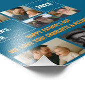 Best Father Ever Photo Collage and Custom Text (Coin)