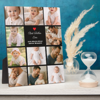 Best Father Ever Photo Collage | Personalized  Fotoplaat
