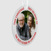 Best Father in Law Foto Ornament (voorkant)