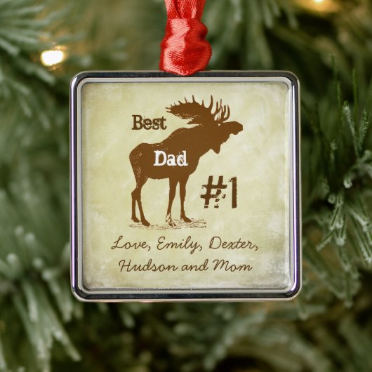 Best Father Moose Award - Ornamenten (Boom)