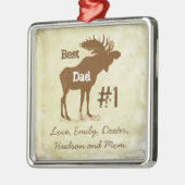 Best Father Moose Award - Ornamenten (Links)