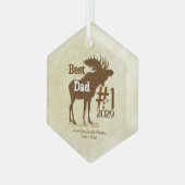 Best Father Moose Award - Ornamenten (Voorkant links)