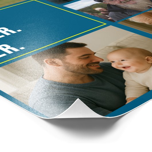 Best father's Ever Photo Collage and Custom Text (Coin)