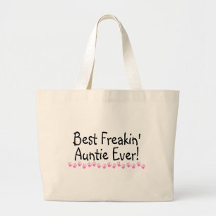Best Freakin Auntie Grote Tote Bag