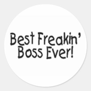 Best Freakin Boss Ever Ronde Sticker